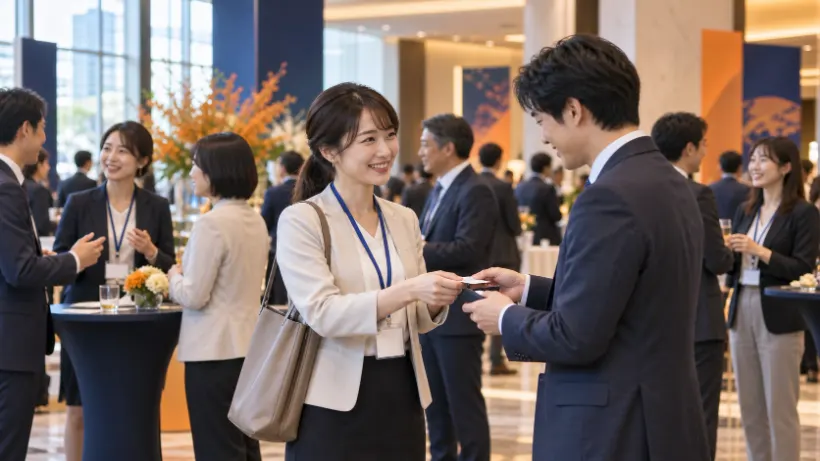 名刺交換会・交流の様子